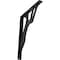 Ekena Millwork Damon Wrought Iron Bracket, (Single center brace), Powder Coated Black 1 1/2"W x 12"D x 15"H BKTM01X12X15SDA - alternate 1